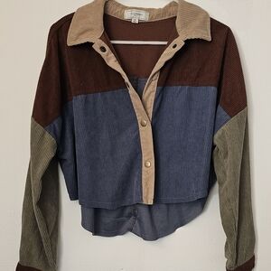 No comment Long sleeve  multicolor sweater size M